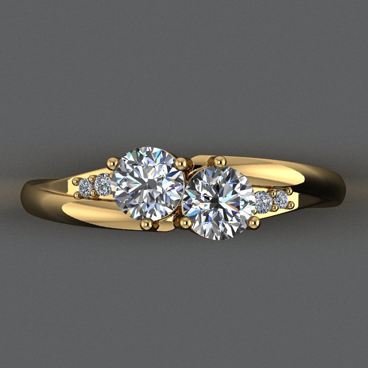 AG 2100 DUAL HEAD RING 3D print model_1