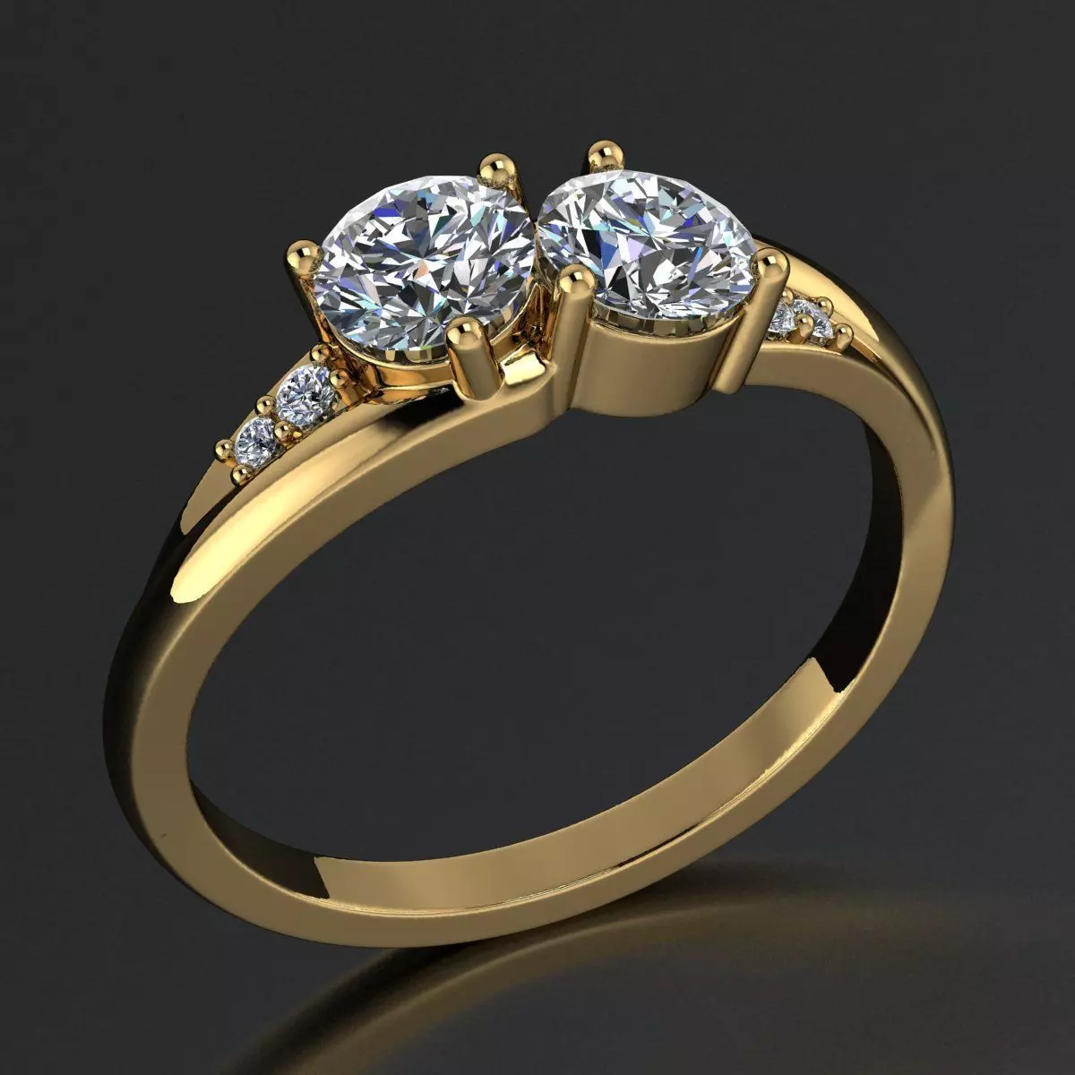 AG 2100 DUAL HEAD RING 3D print model_0