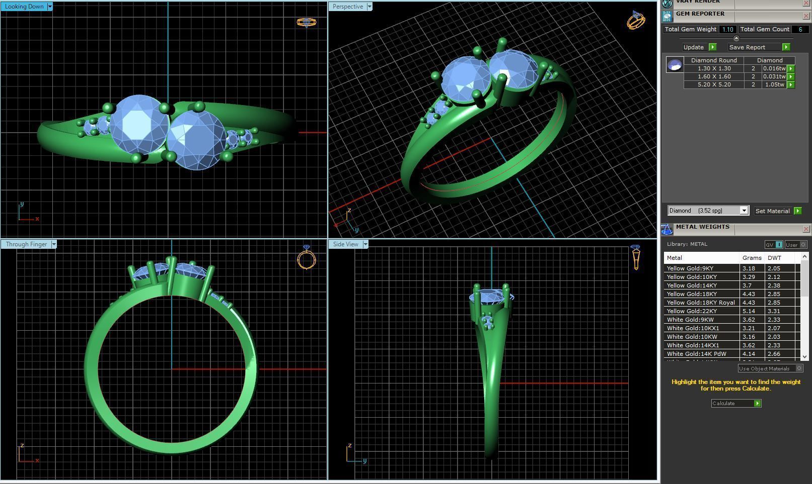 AG 2100 DUAL HEAD RING 3D print model_9