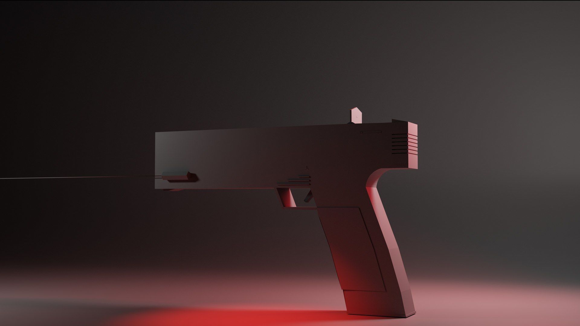 Like Gun Low-poly 3D model_5