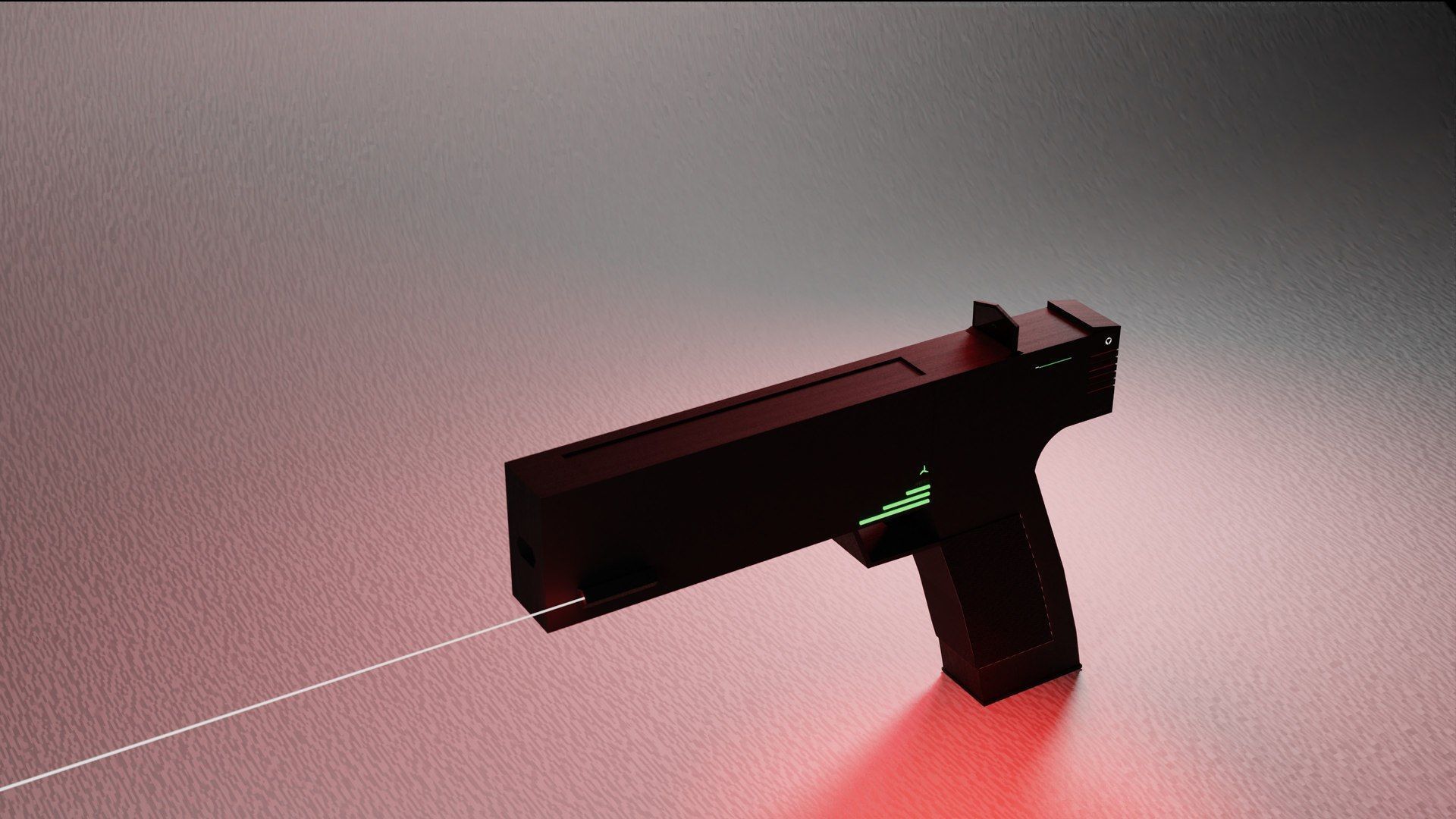 Like Gun Low-poly 3D model_7