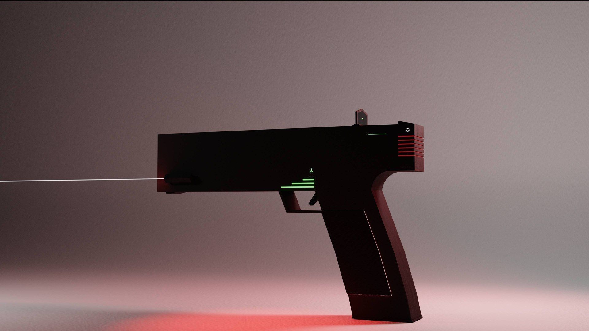 Like Gun Low-poly 3D model_4
