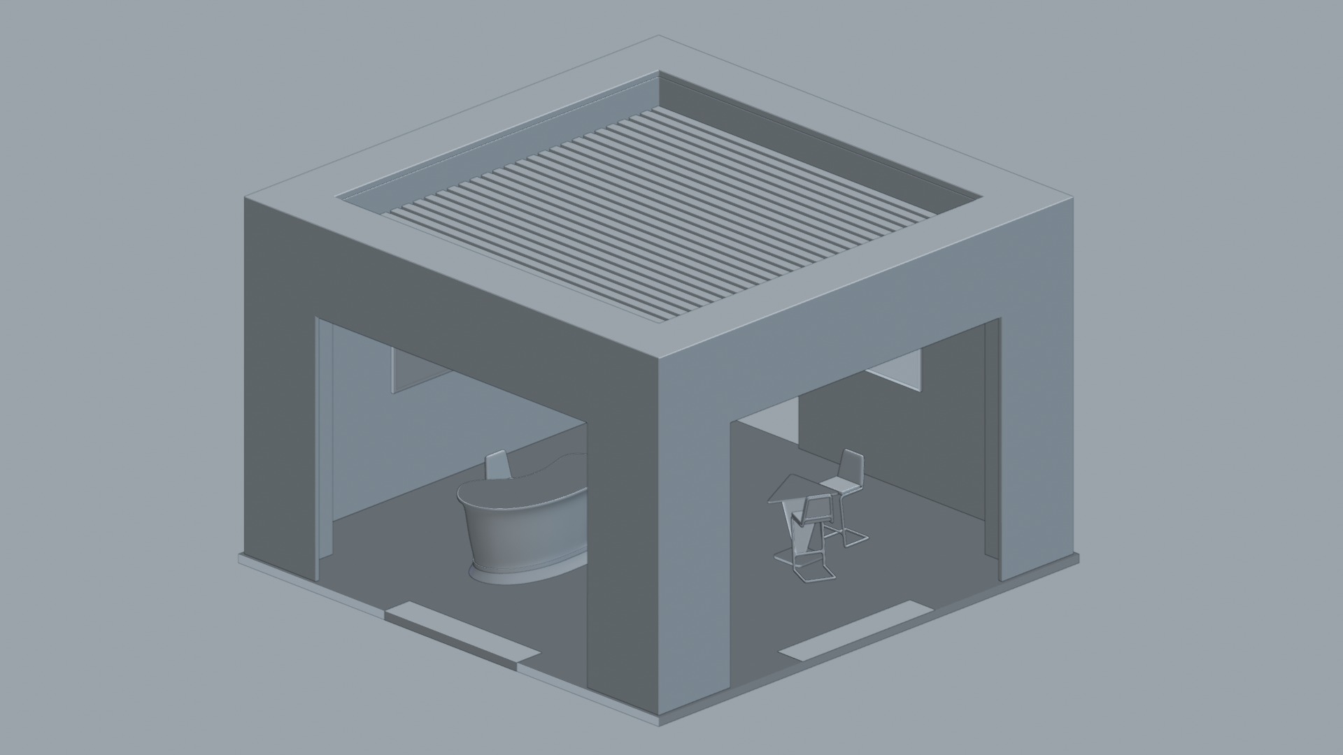 Exhibition Booth 3 3D model_8