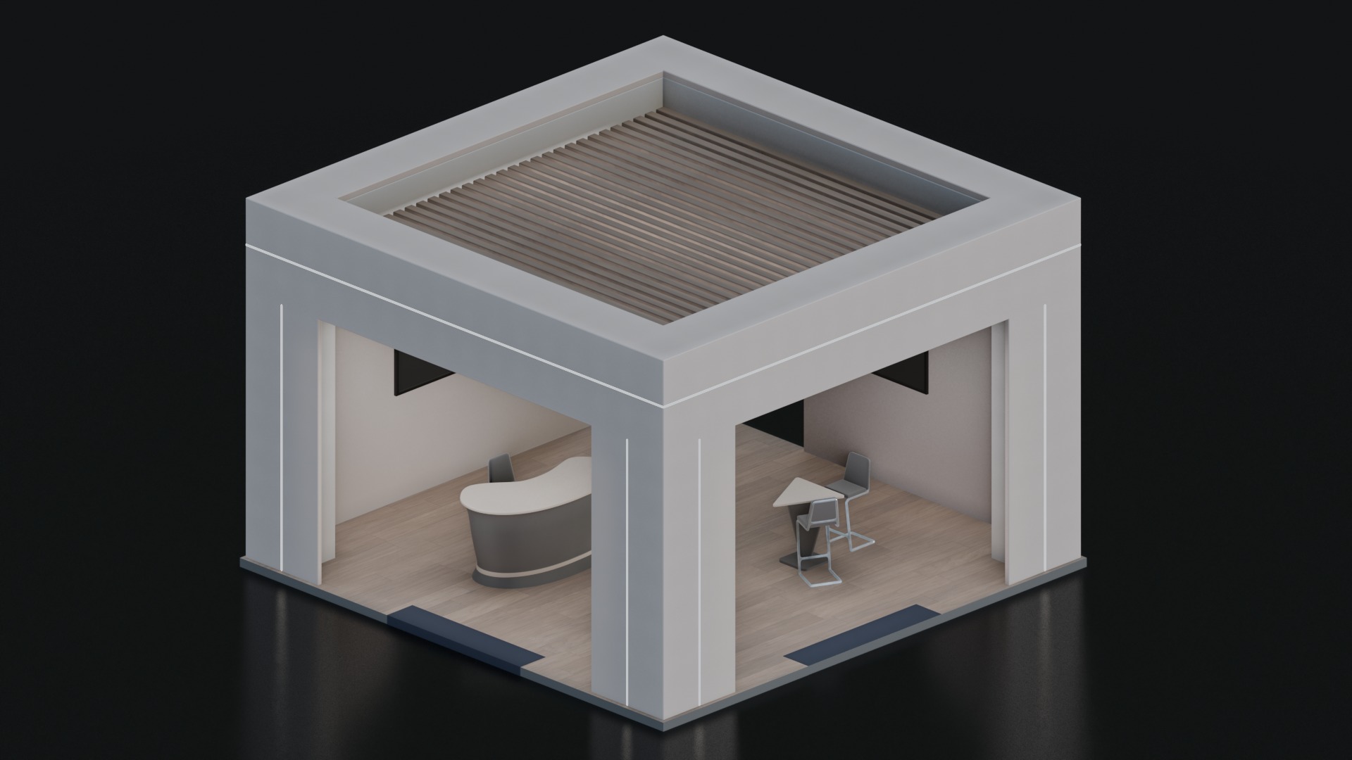 Exhibition Booth 3 3D model_6