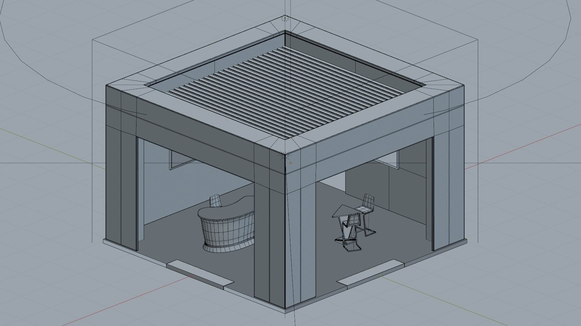 Exhibition Booth 3 3D model_7
