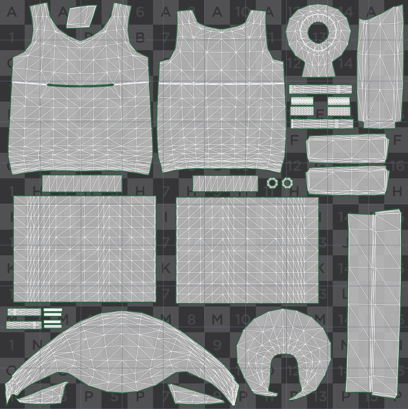 Many Cartoon Cloth with Texture Low-poly 3D model collection 2 Low-poly 3D model_3