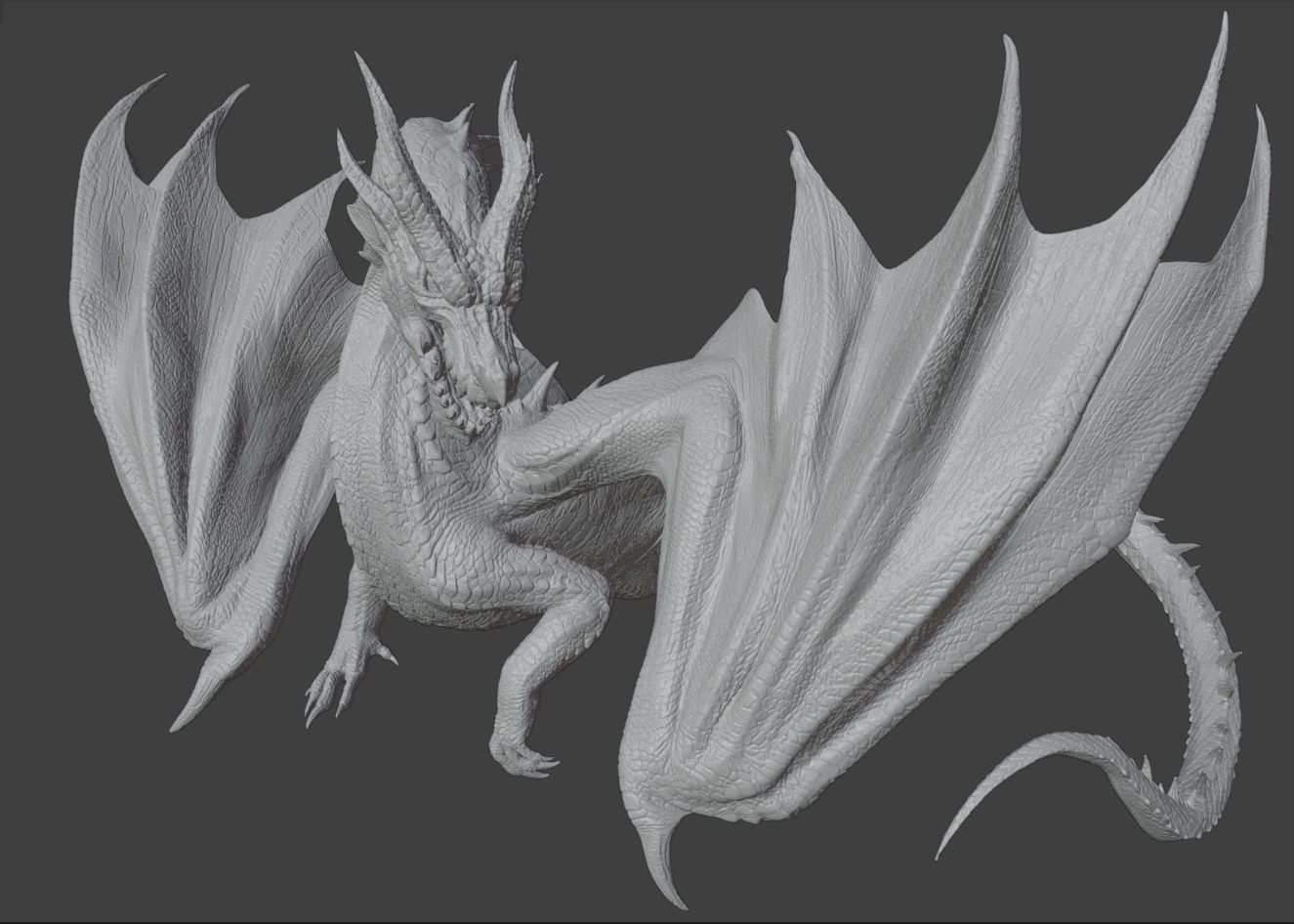 Fatalis - Monster Hunter World 3D print model_1