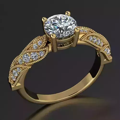 AG 2400 Vintage Diamond Ring