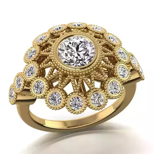 AG 2600 Bezel Set Diamond Ring