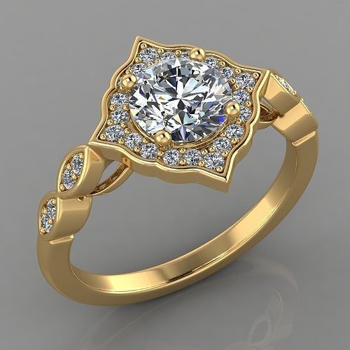 AG 3000 Eternity Diamond Ring 3D print model