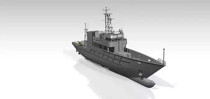 Tau kiem ngu KN265 Viet Nam 3D - Vietnam police ship KN265 3D