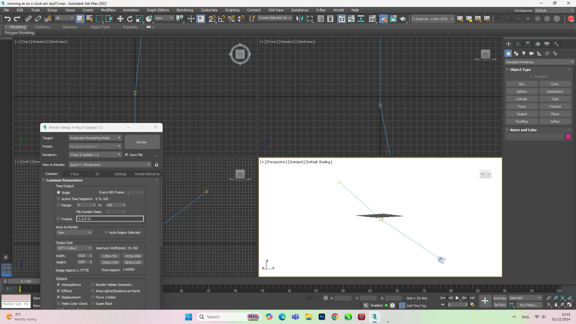 Morning At Six O Clock Am Sky 3D model_6