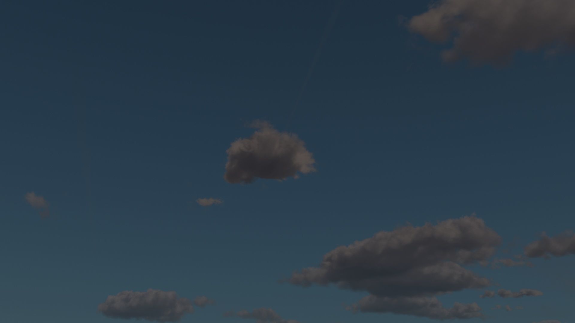 Morning At Six O Clock Am Sky 3D model_1