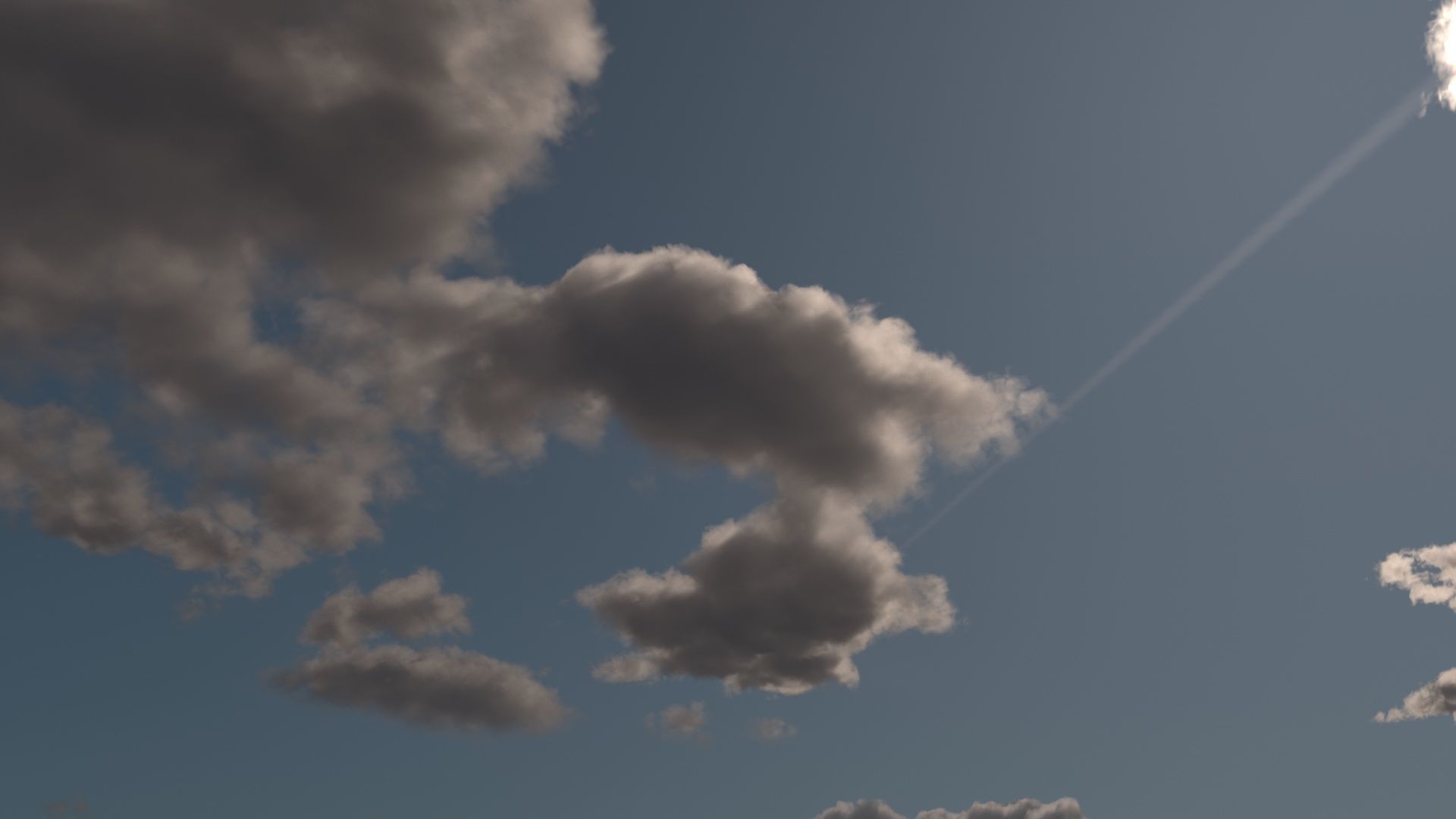 Morning At Six O Clock Am Sky 3D model_4