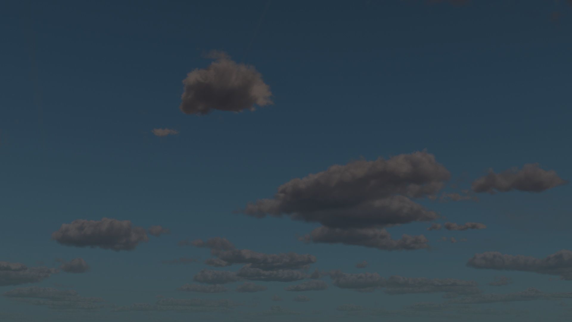 Morning At Six O Clock Am Sky 3D model_2