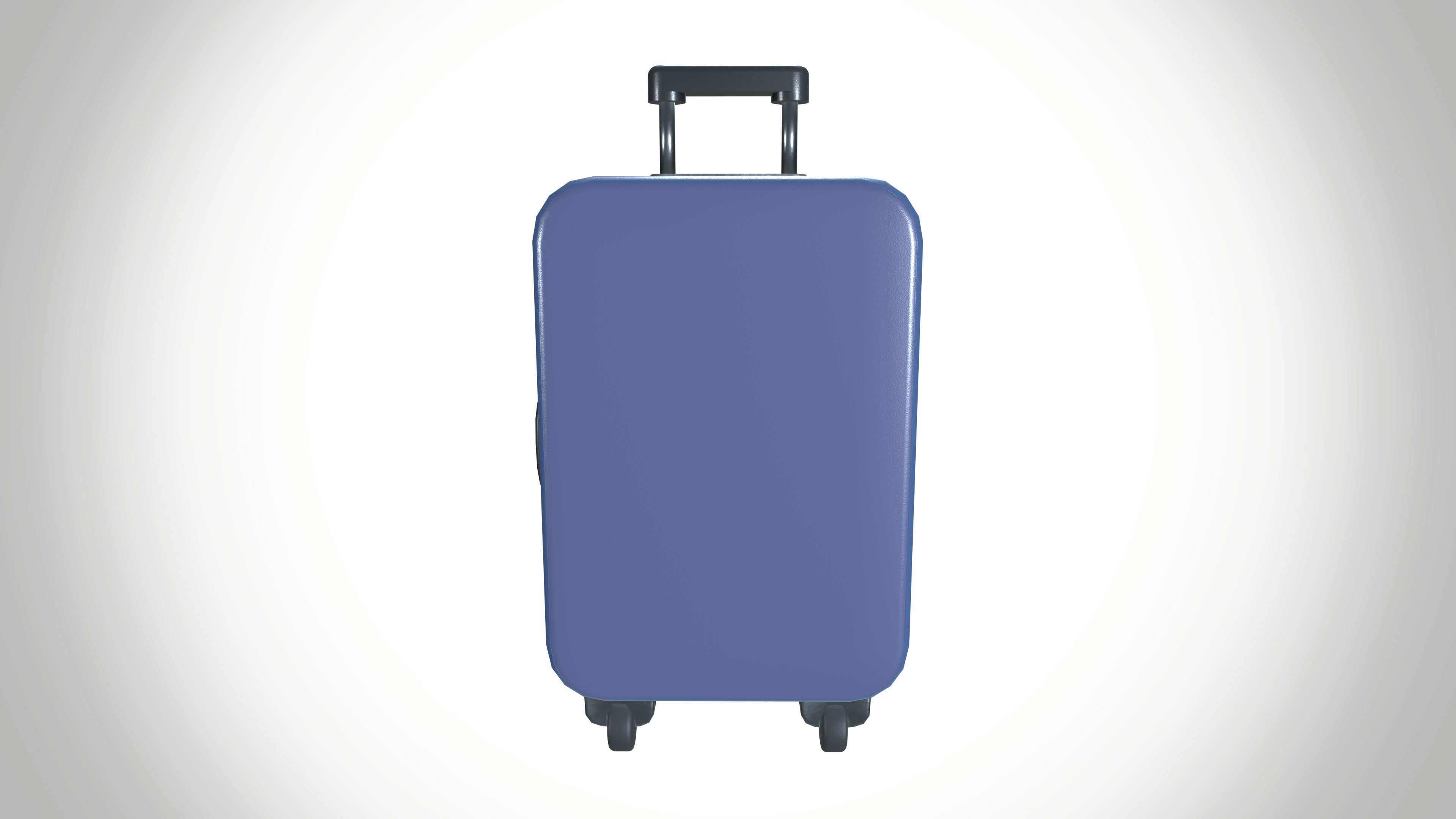 Luggage bag Low-poly 3D model_3