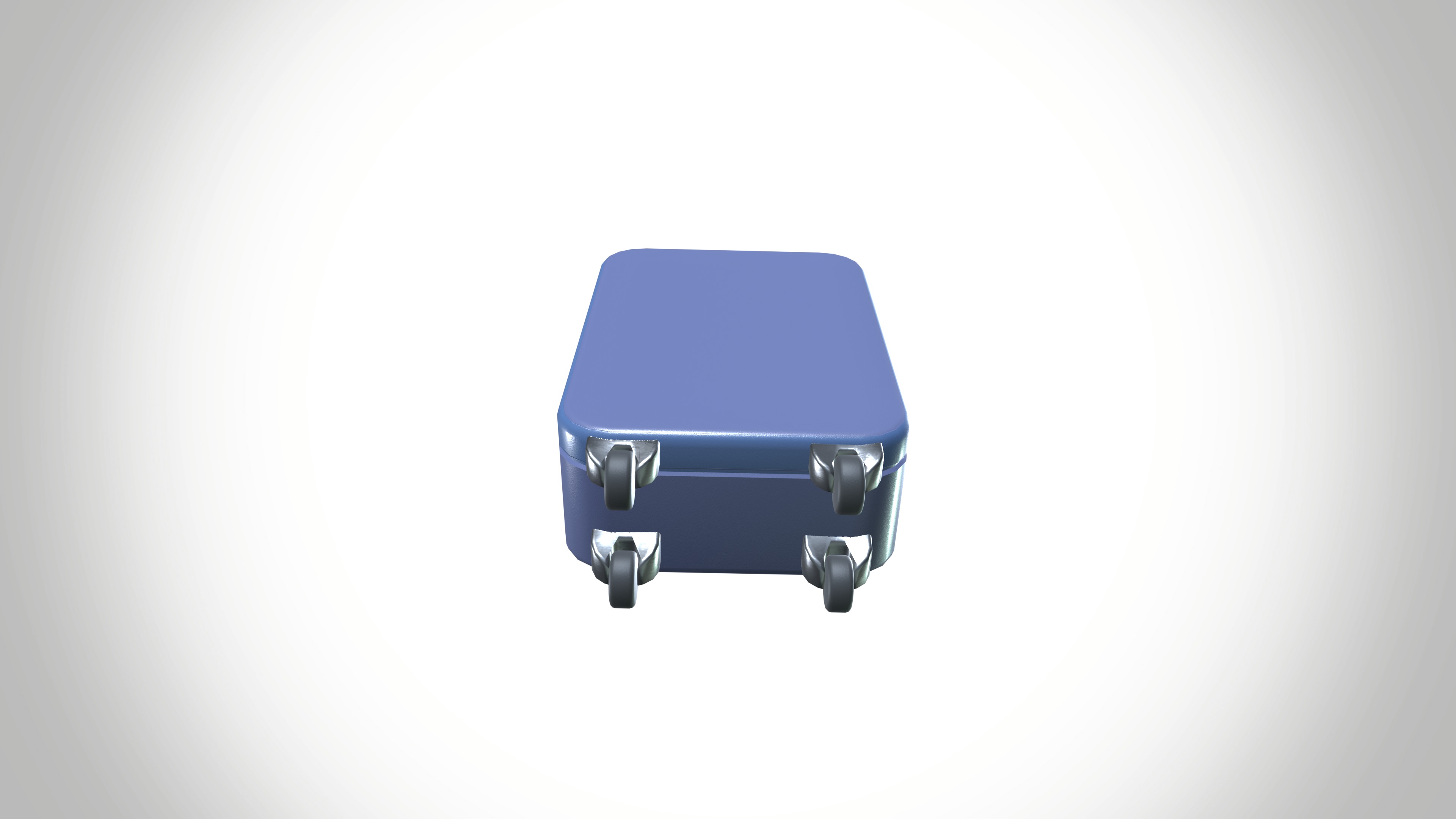 Luggage bag Low-poly 3D model_6