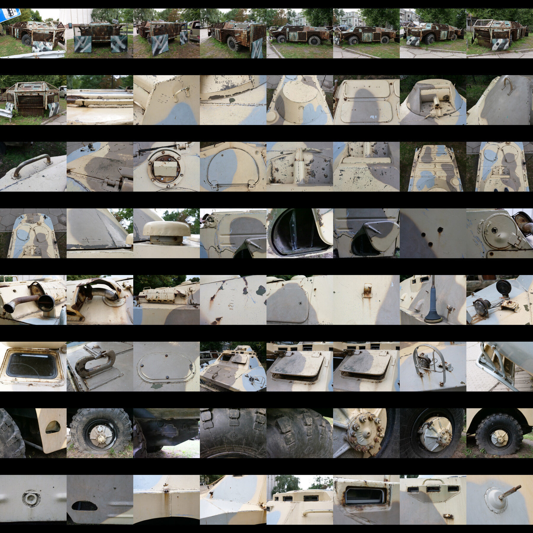 Photo Reference Military TANKS BTR Guns Metal Parts Vehicles Texture_3