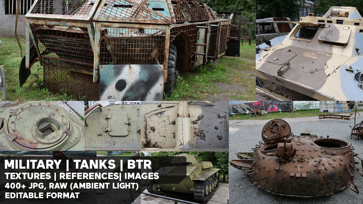 Photo Reference Military TANKS BTR Guns Metal Parts Vehicles Texture_2