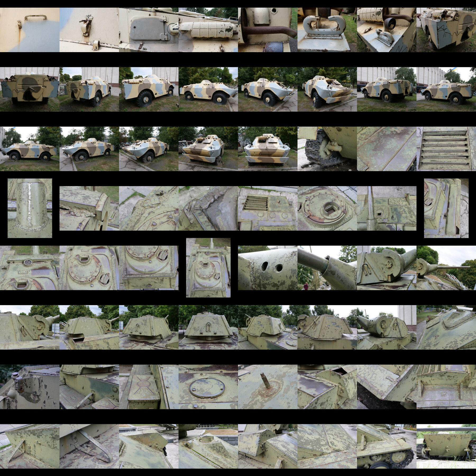 Photo Reference Military TANKS BTR Guns Metal Parts Vehicles Texture_42