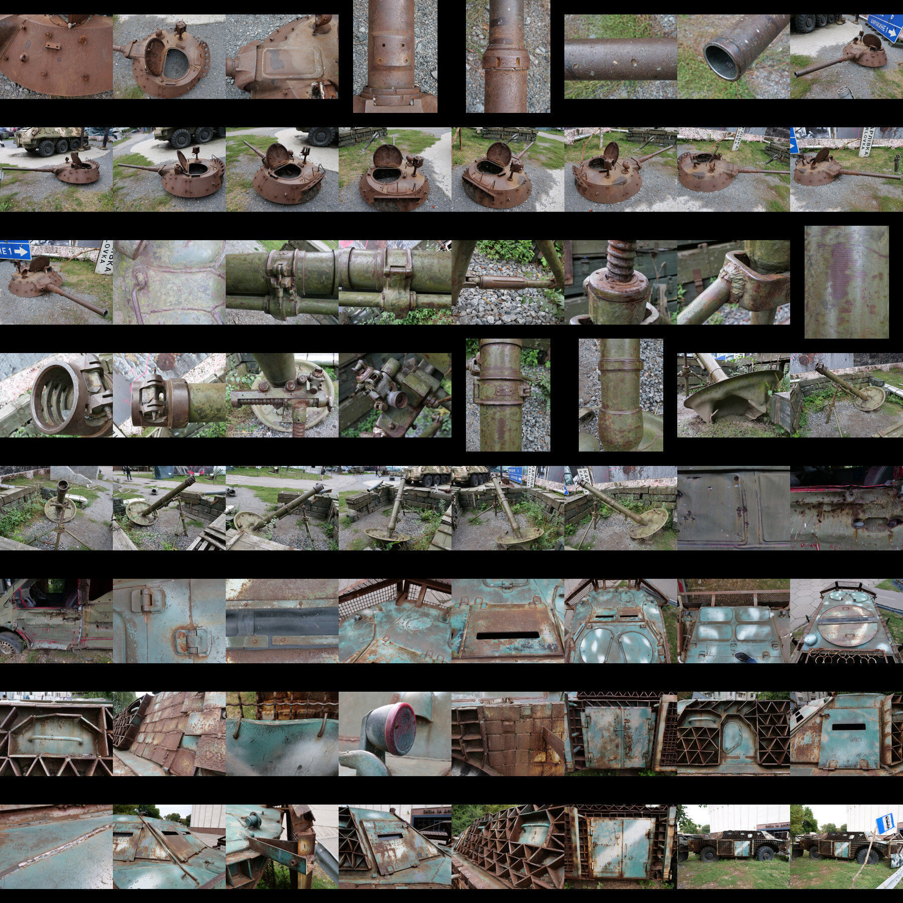 Photo Reference Military TANKS BTR Guns Metal Parts Vehicles Texture_5