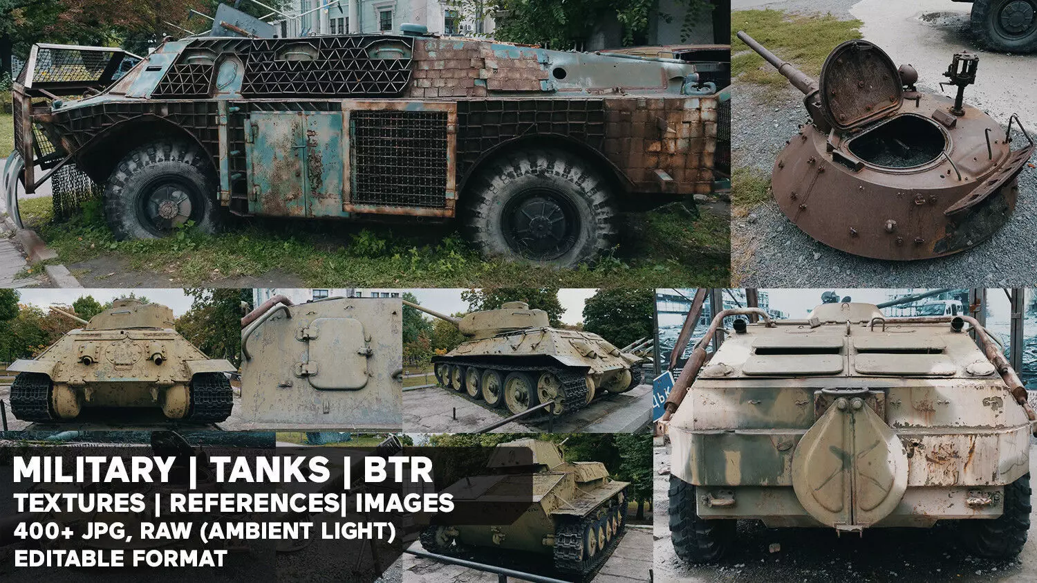 Photo Reference Military TANKS BTR Guns Metal Parts Vehicles Texture_0