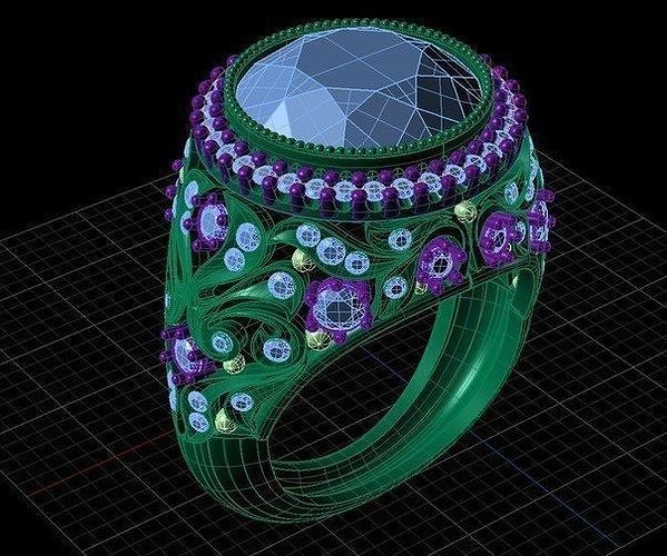 Gold ring 11 Free 3D print model