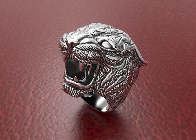 Tiger ring Free 3D print model