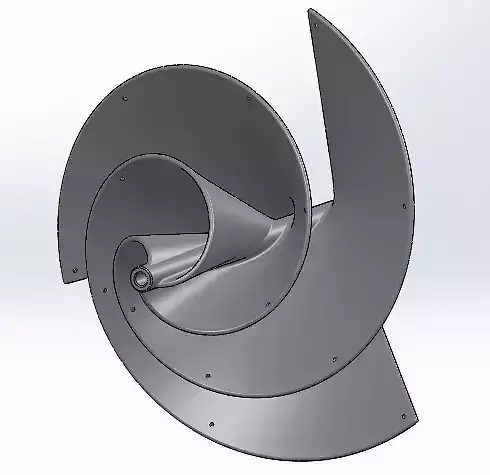 Archimedes Turbine Liam Wind Arquimedes Turbina Aerogenerador Free 3D print model