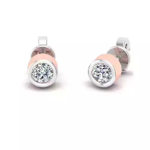 diamond stud earrings 3dm stl print 