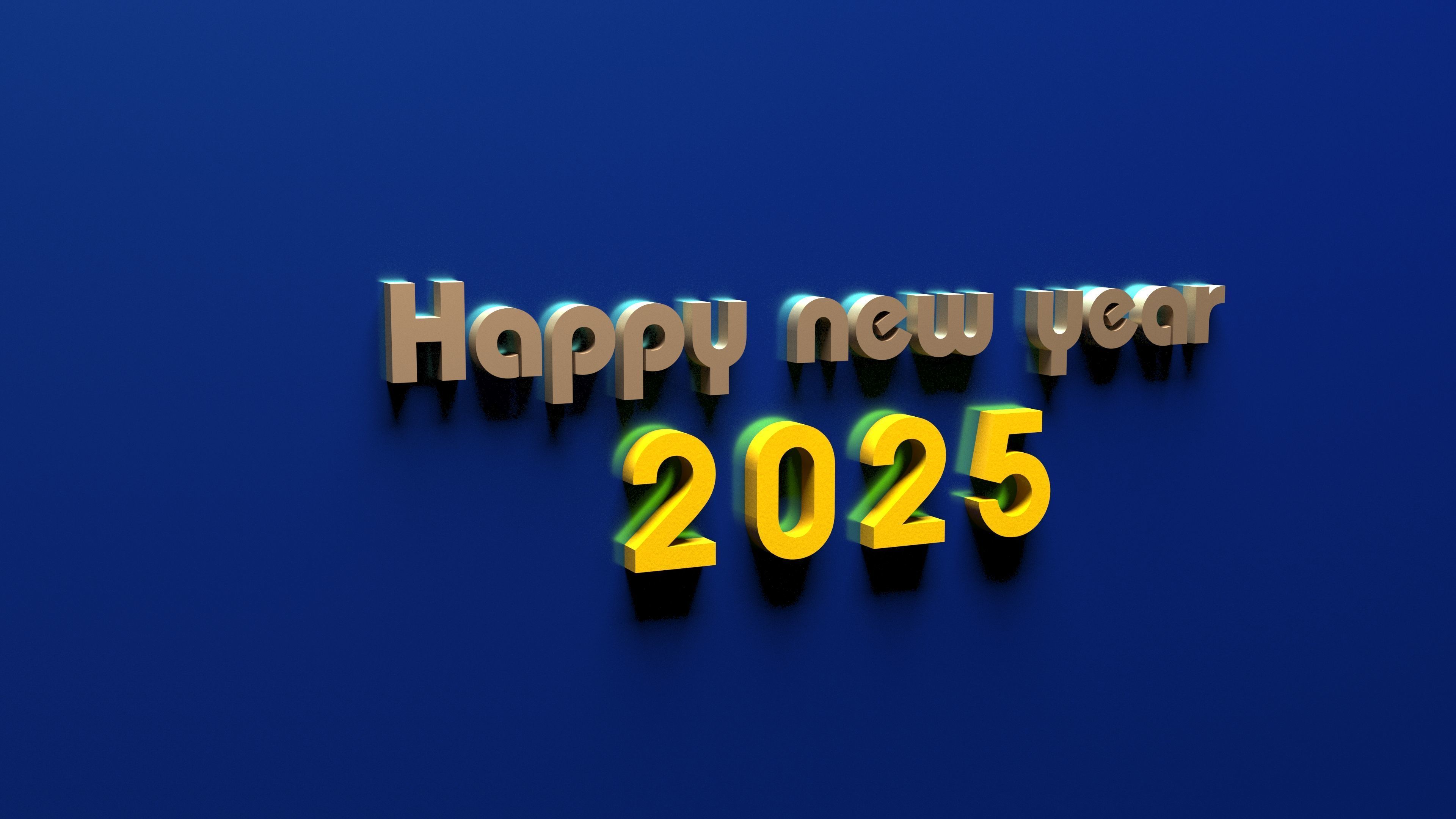 2025 - happy new YEAR  3D model_3