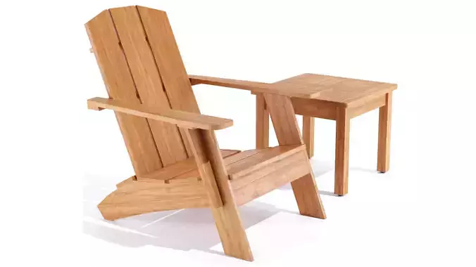 Adirondack chairs with table