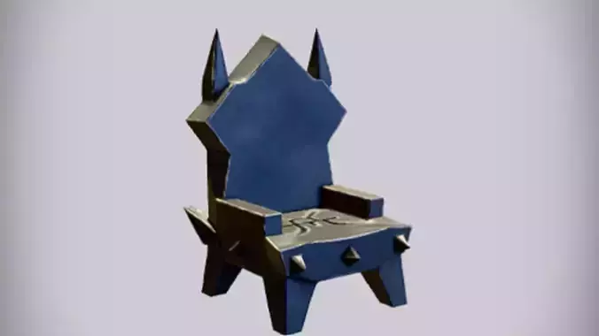 spiky black throne