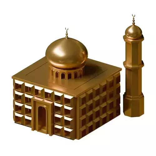Ramadan Mosque 3D Icon