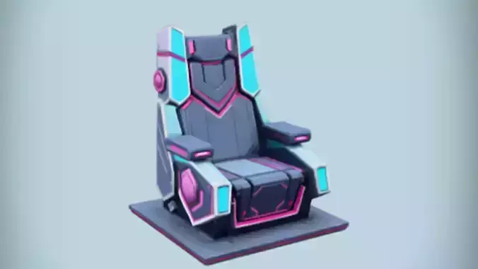 futuristic gaming chair 3d Game ready Model 3D model futuristic gaming chair 3d Game ready Model 3D model