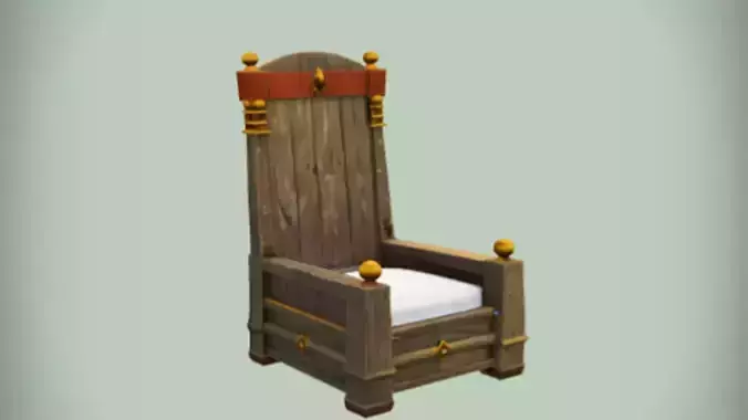 ornate wooden throne chair