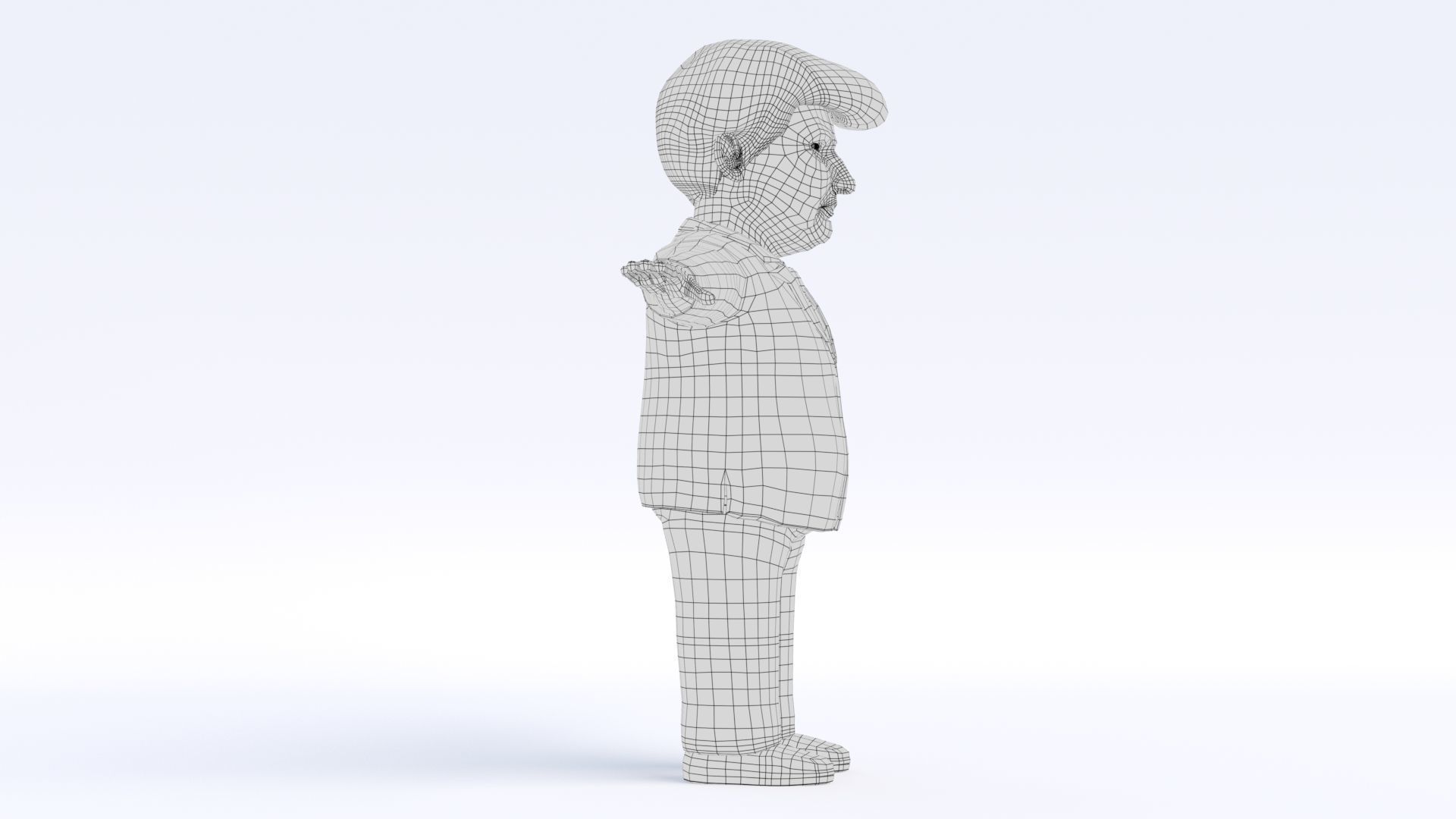 Donald Trump Low-poly 3D model_13