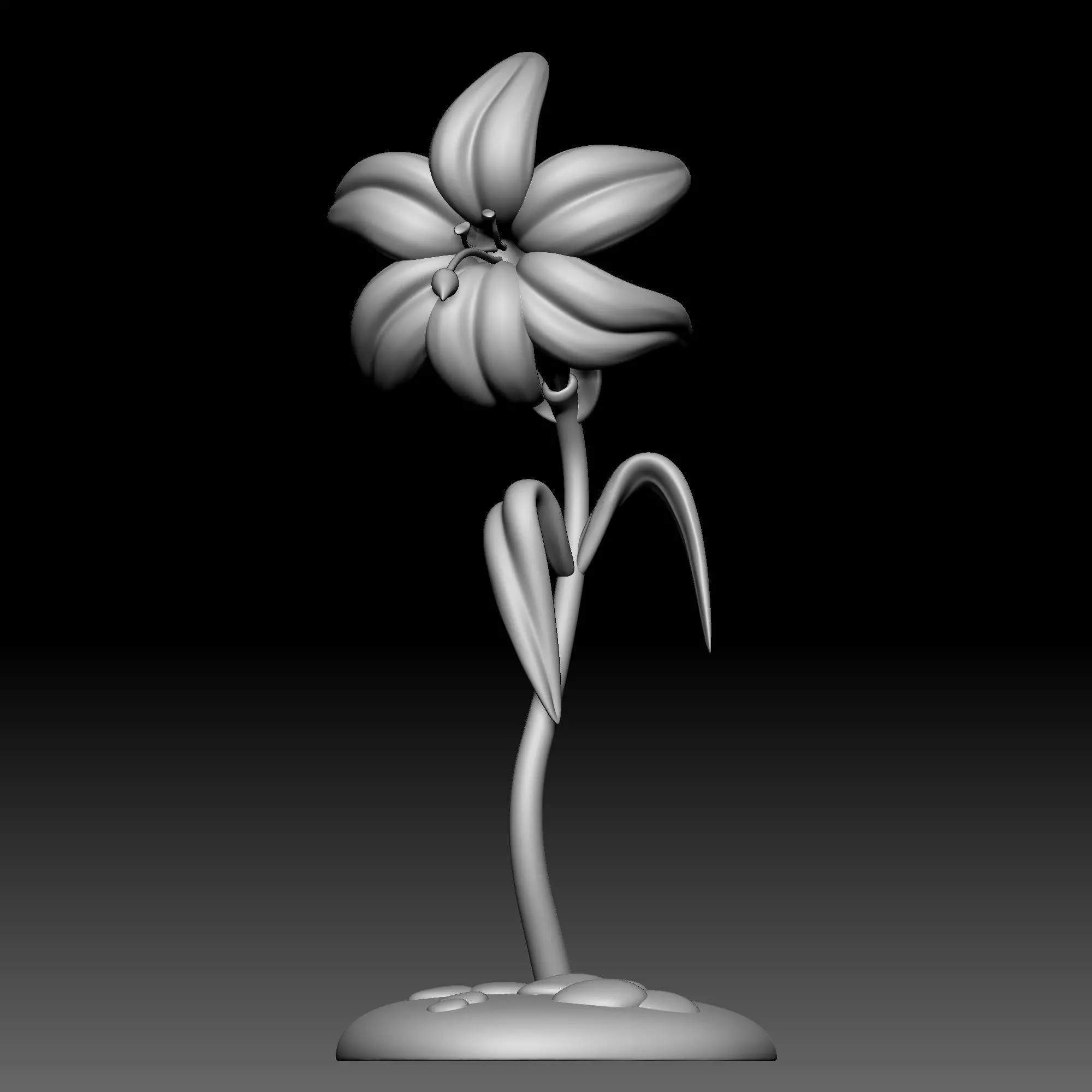 Flower - Alice in Wonderland - 0120 3D print model