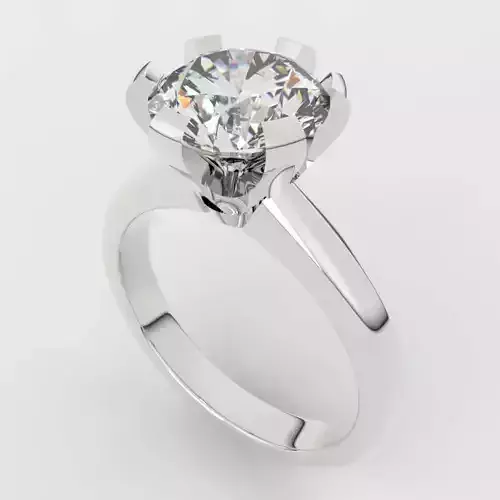 Classics 2ct Diamond Ring in Six-Prong Setting 3D print model