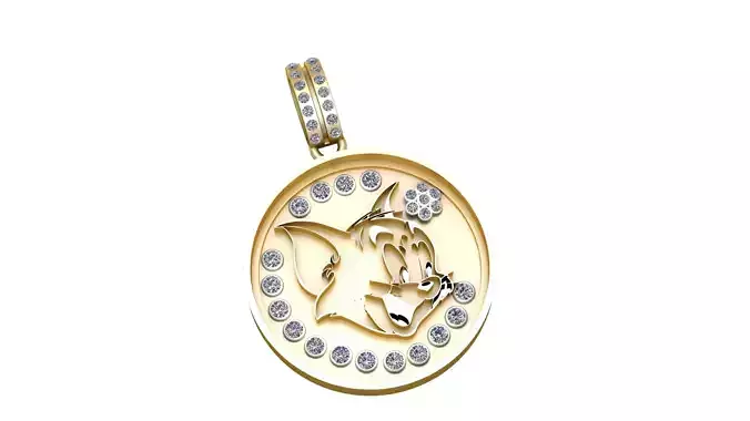 TOM FACE COIN PENDANT 3D PRINTABLE MODEL 3D print model