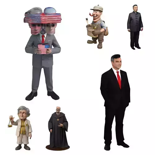 Iconic Figures Vol 1 3D print model