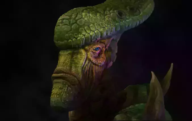 sphicertician creature with claws Free 3D model
