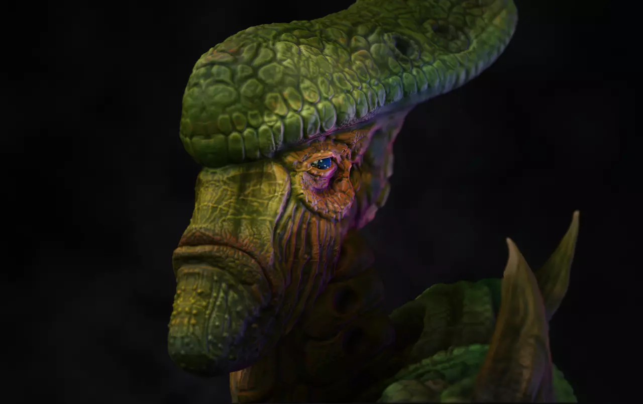 sphicertician creature with claws Free 3D model_0