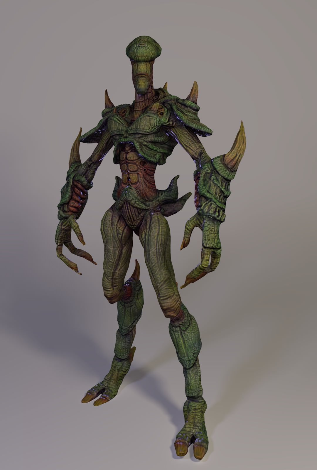 sphicertician creature with claws Free 3D model_2