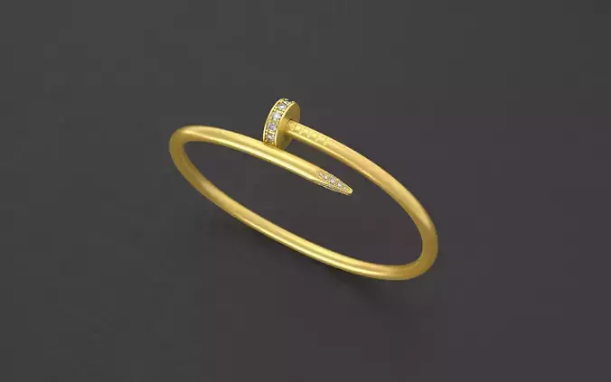 Nail Bracelet R 19 5cm 3D print model