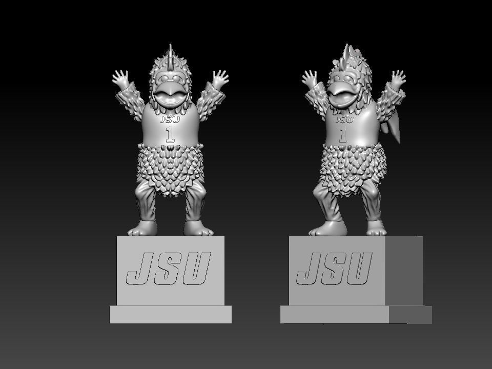 NCAA - Cocky - Jacksonville State University - 3d print 3D print model_1