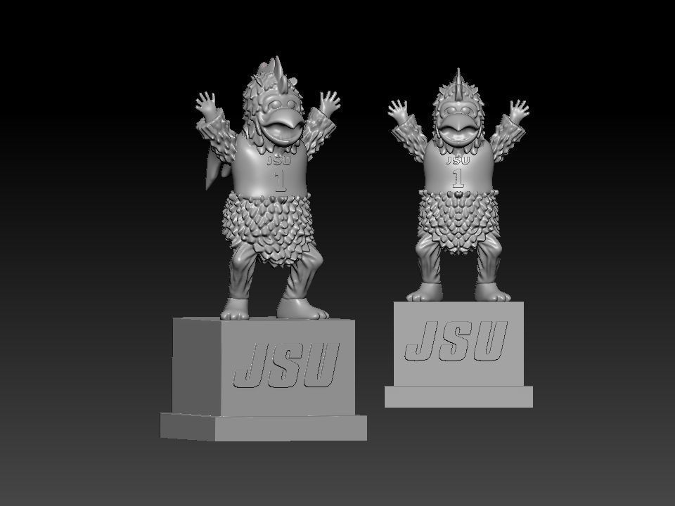 NCAA - Cocky - Jacksonville State University - 3d print 3D print model_2