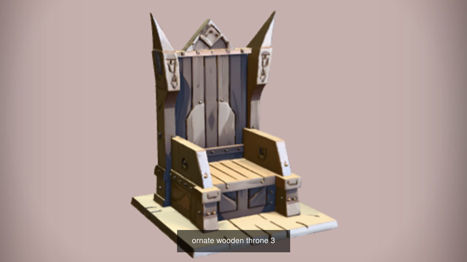 All type of Throne 3D model for Game Ready 3D Model Collection_43
