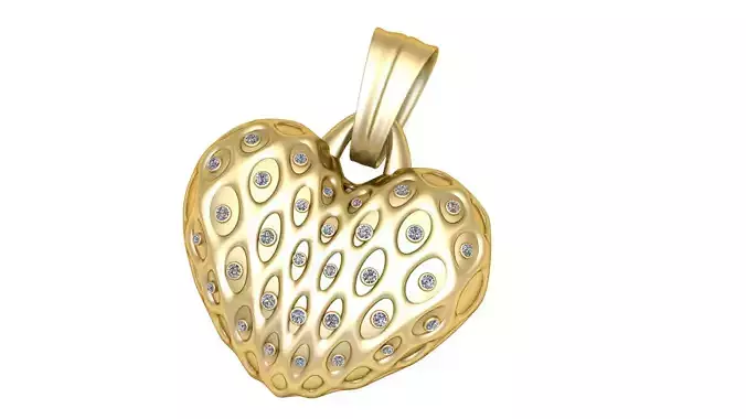 GOLDDEN D PENDANT 3D PRINTABLE MODEL 