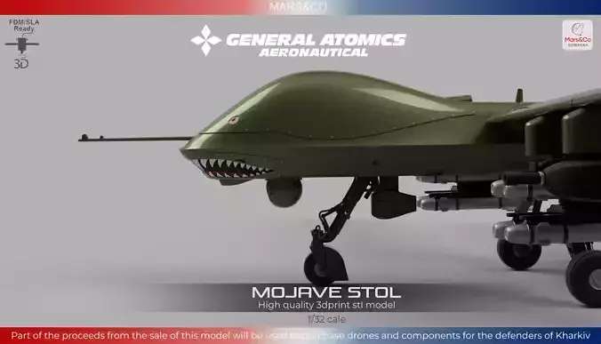 MQ Mojave UAV STOL drone HIGH QUALITY 3D PRINT MODEL 3D print model